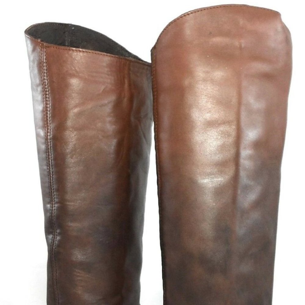 NIB$349 DOLCE VITA WESTERN LEATHER PULL-ON TALL RIDING BOOTS 6, 6.5 - Picture 3 of 6